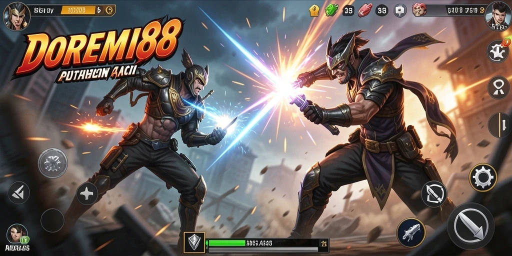Tampilan gameplay seru dan mendebarkan dari DOREMI88.