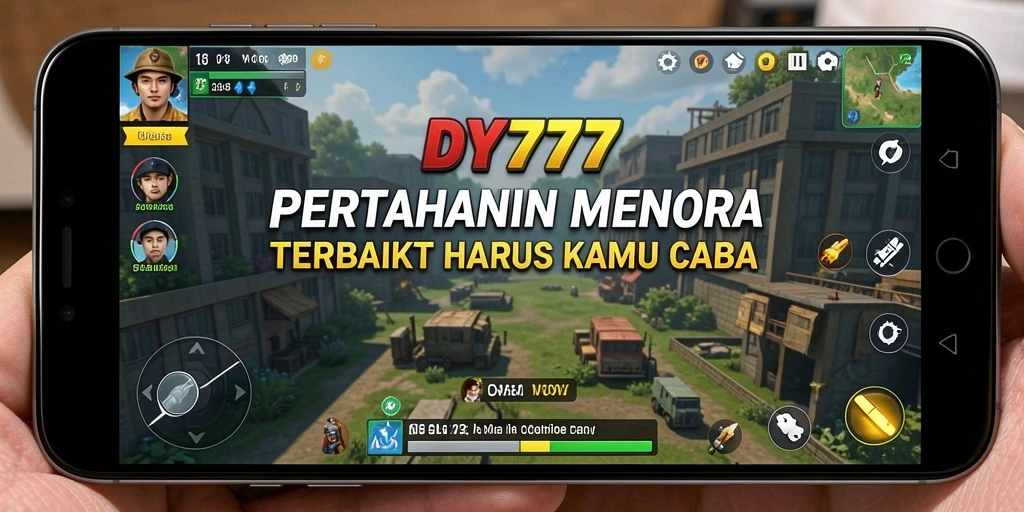 Screenshot gameplay menampilkan strategi menara dalam DY777.
