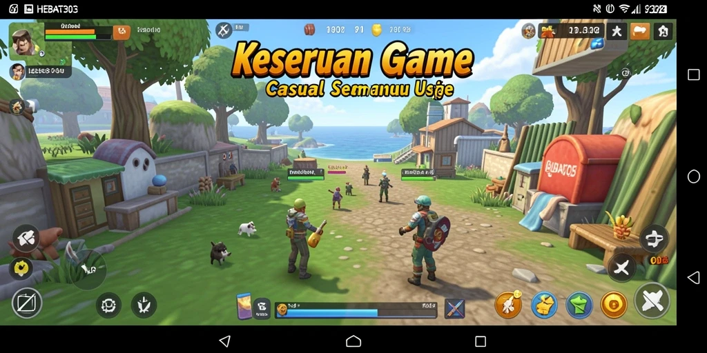 Tampilan gameplay HEBAT303 yang penuh warna dan menghibur.