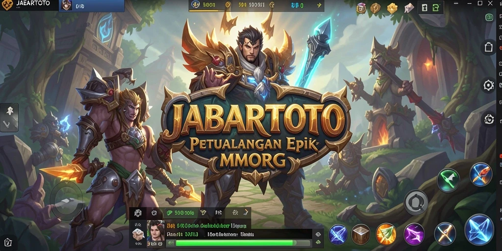 Screenshot JABARTOTO menampilkan aksi seru dalam pertempuran MMORPG.
