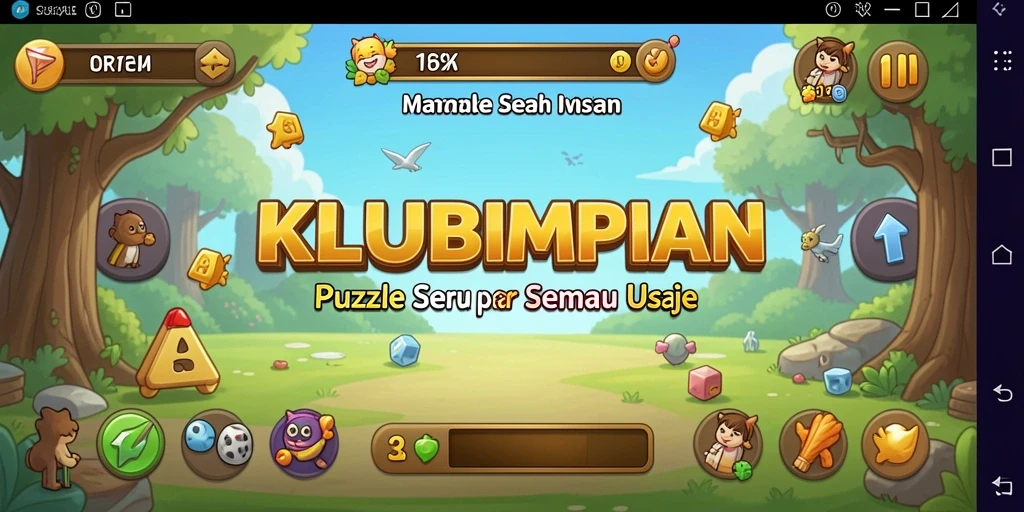 Screenshot gameplay KLUBIMPIAN dengan tantangan Puzzle yang mengasyikkan.
