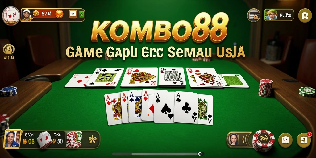 Screenshot gameplay seru Gaple di KOMBO88.