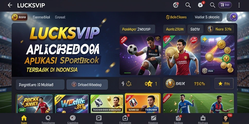 Tampilan gameplay LUCKSVIP dengan berbagai pilihan taruhan olahraga.