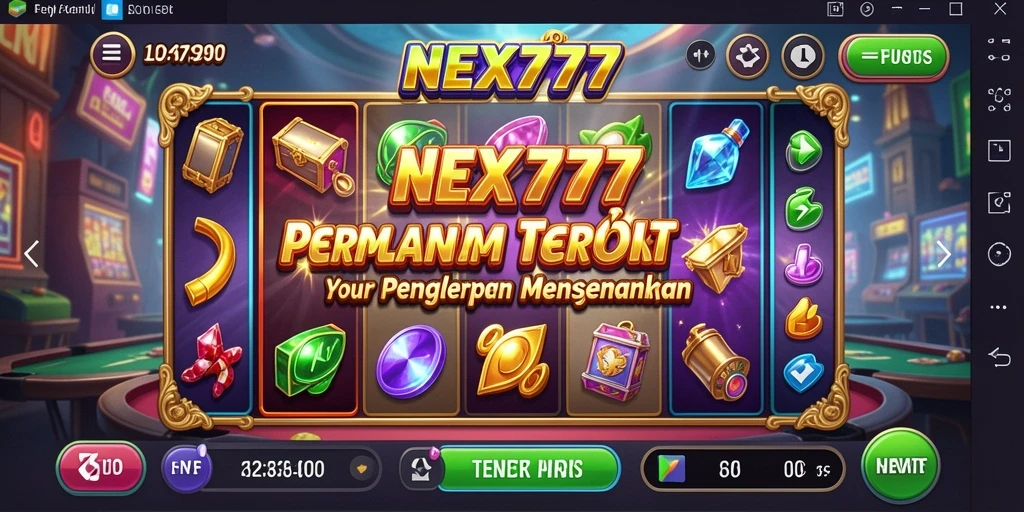 Tampilan seru gameplay Slot di NEX777 dengan grafik menarik.