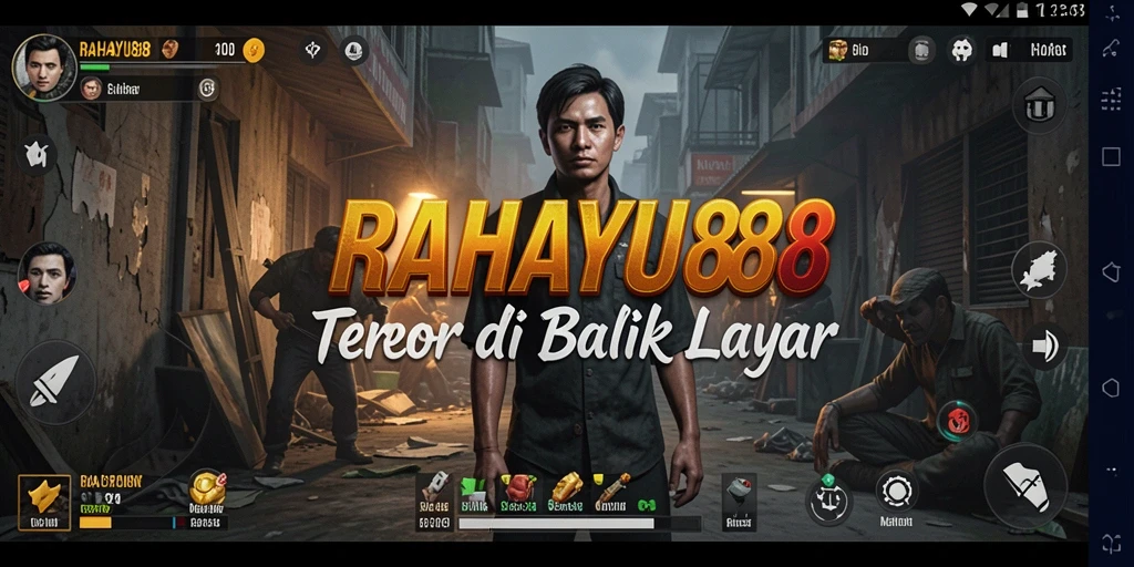 Screenshot gameplay RAHAYU88 menampilkan suasana mencekam dan elemen Horror.