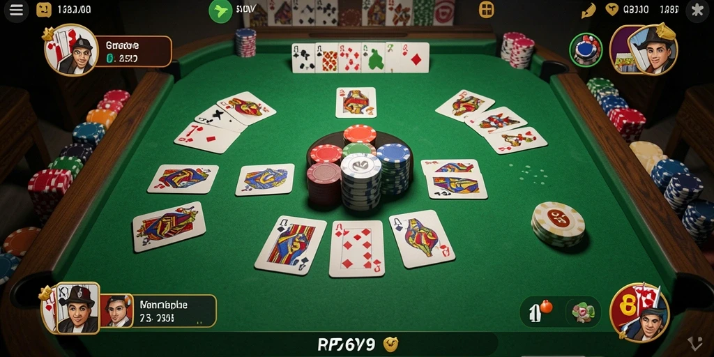 Gameplay seru RP6789 dengan teman-teman dalam Gaple.