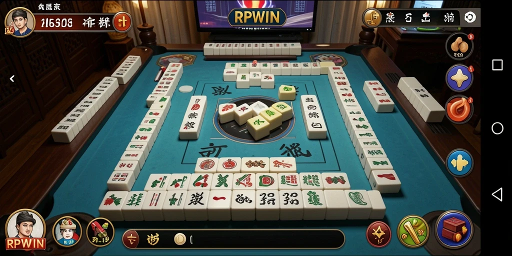 Tampilan menarik dari gameplay RPWIN Mahjong yang seru.