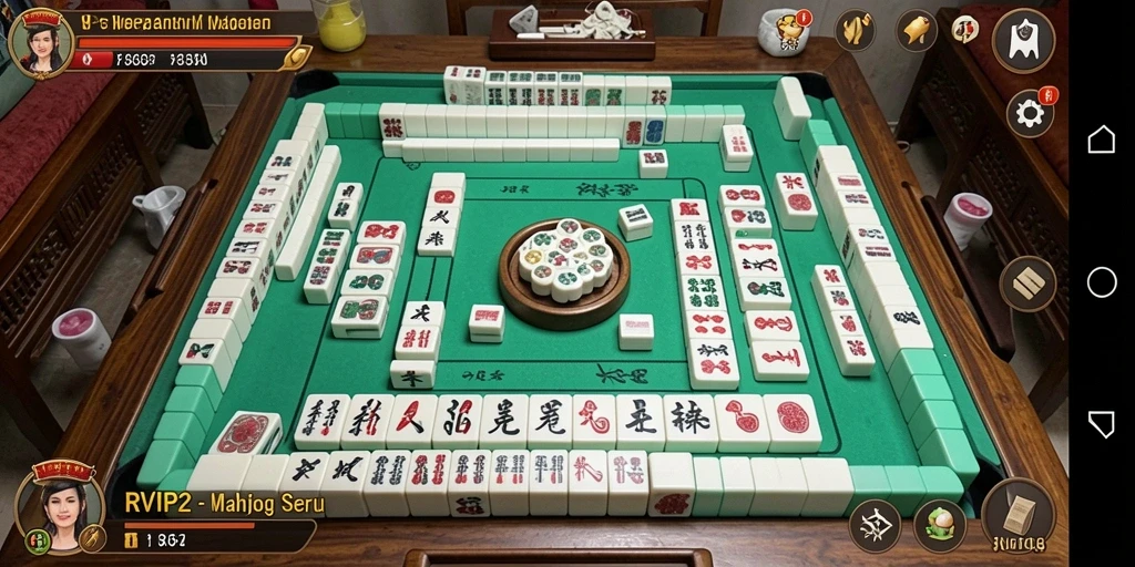 Screenshot utama RVIP2 menampilkan gameplay seru Mahjong.