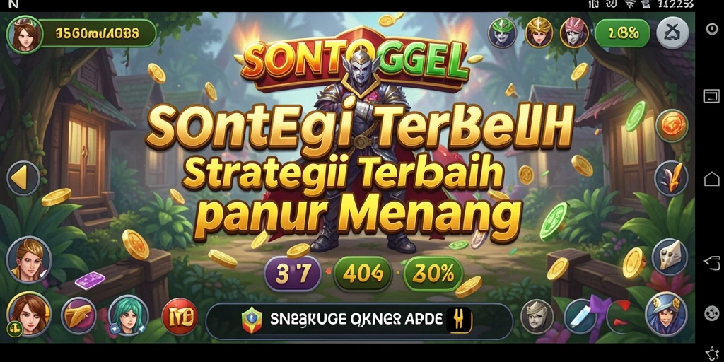 Screenshot gameplay SONTOGEL yang menunjukkan pertarungan strategi.
