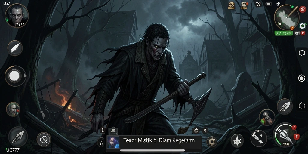 Gameplay menyeramkan dengan suasana kegelapan yang mencekam.