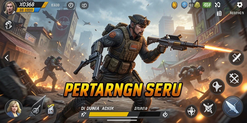 Tampilan aksi seru dalam gameplay XO368 yang menegangkan.